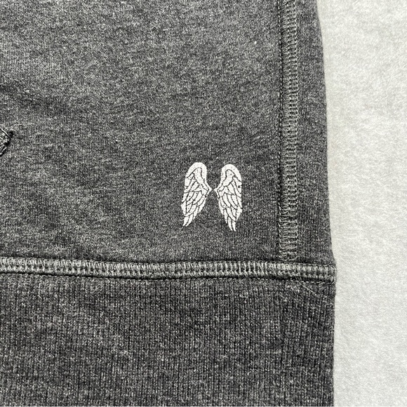 Victoria Secret Sweatshirt Womens M Gray Pullover Long Sleeve Hoodie Medium - Picture 2 of 9